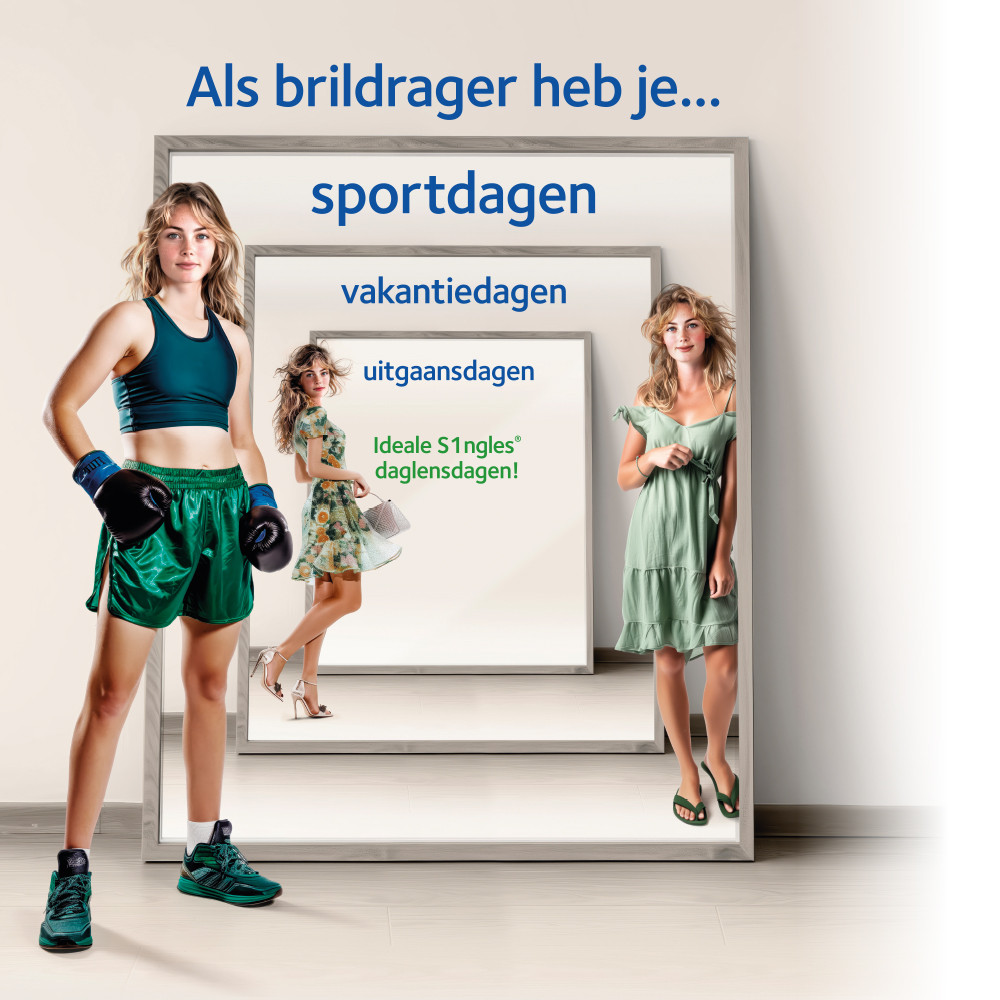 Header s1ngles daglenzen vrouw sportoutfit